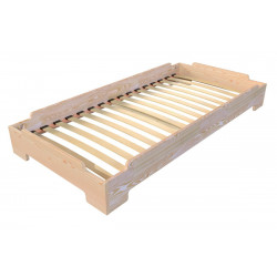 Solid Wood 80x190 Stackable Bed for 1 person