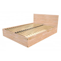 Cama arcón 140x190 con cabecero - 2 plazas de madera