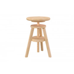 Adjustable stool with screw