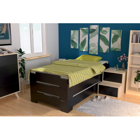 Stackable Bed 90x200 - 1 place in Solid Wood | ABC Meubles