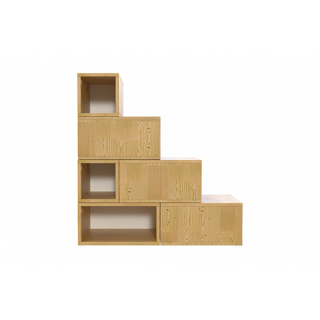 Escalier Cube de rangement hauteur 100 cm bois | ABC Meubles