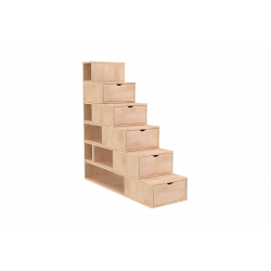 Escalier cube de rangement hauteur 150cm