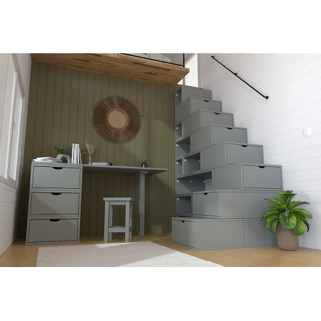 Block Storage Staircase 200cm wood | ABC Meubles