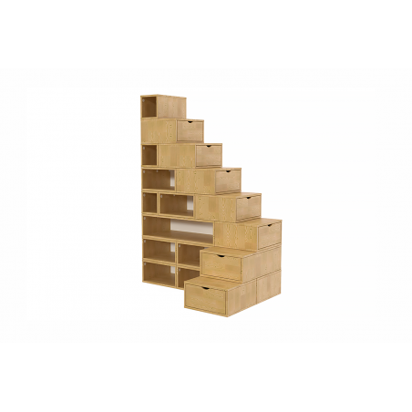 Block Storage Staircase 200cm wood | ABC Meubles