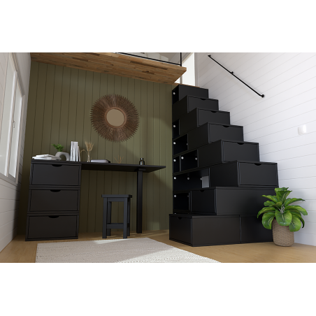 Block Storage Staircase 200cm wood | ABC Meubles