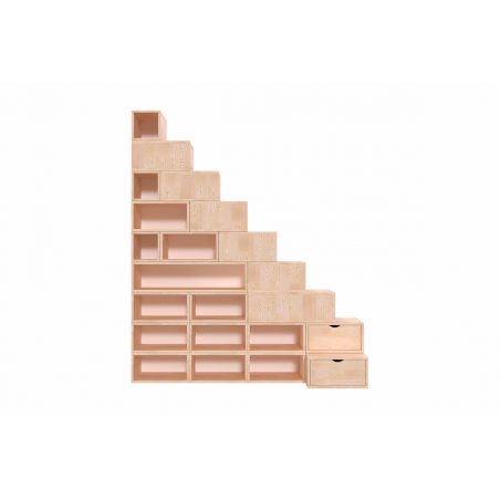 Escalier cube de rangement hauteur 225 cm | ABC Meubles