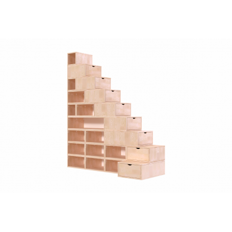 Escalier cube de rangement hauteur 225 cm | ABC Meubles