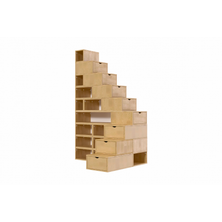 Escalier cube de rangement hauteur 225 cm | ABC Meubles