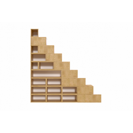 Escalier cube de rangement hauteur 225 cm | ABC Meubles