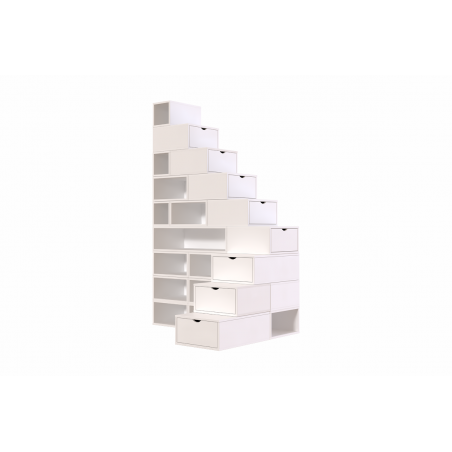 Escalier cube de rangement hauteur 225 cm | ABC Meubles