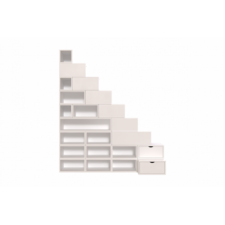 Escalier cube de rangement hauteur 225 cm | ABC Meubles