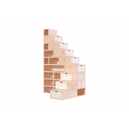 Escalier cube de rangement hauteur 225 cm | ABC Meubles