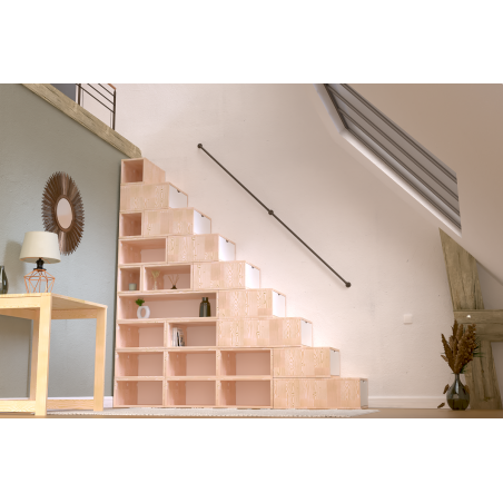 Escalier cube de rangement hauteur 225 cm | ABC Meubles