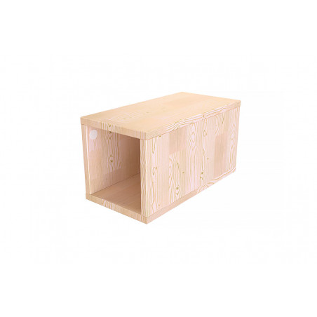 Wooden cube storage unit 25x50 cm | ABC Meubles