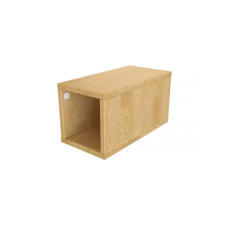 Wooden cube storage unit 25x50 cm | ABC Meubles