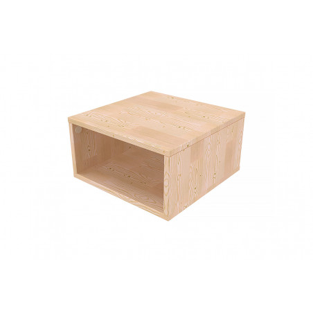 Cubo almacenaje de madera 50x50 cm | ABC Meubles