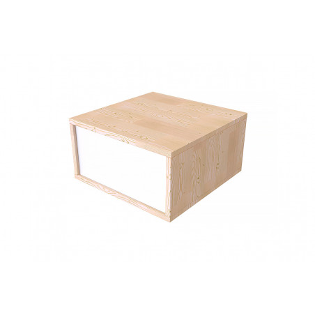 Cubo almacenaje de madera 50x50 cm | ABC Meubles