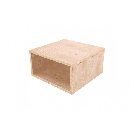 Cubo almacenaje de madera 50x50 cm | ABC Meubles