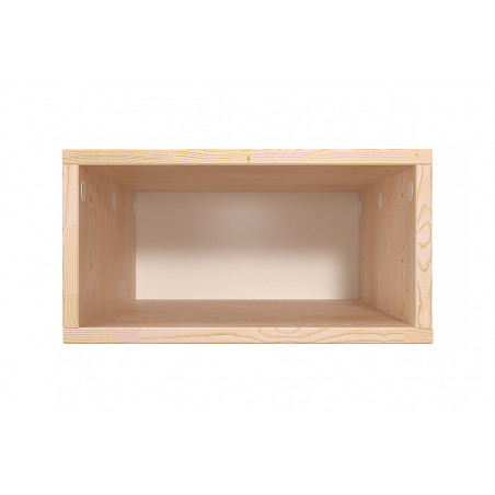 Cubo almacenaje de madera 50x50 cm | ABC Meubles