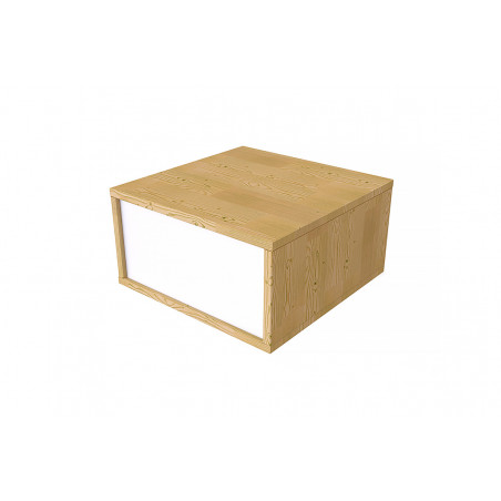 Cubo almacenaje de madera 50x50 cm | ABC Meubles