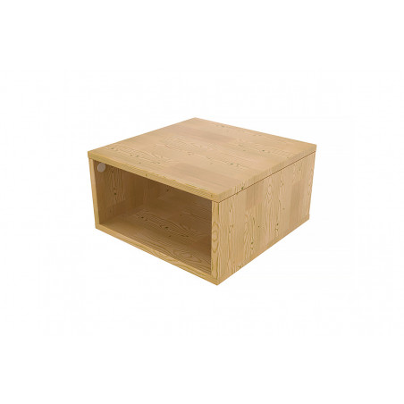 Cubo almacenaje de madera 50x50 cm | ABC Meubles