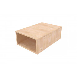 Cube de rangement bois 75x50 cm