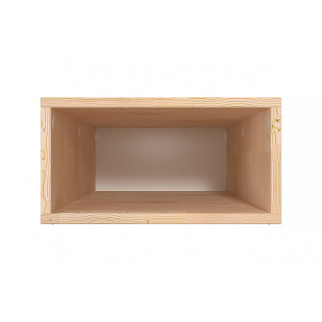 Cube de rangement bois 75x50 cm | ABC Meubles