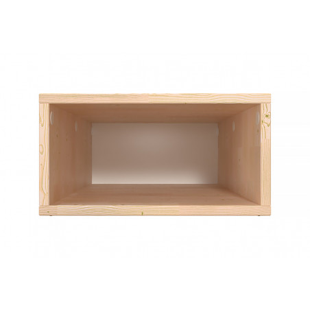 Cube de rangement bois 75x50 cm | ABC Meubles