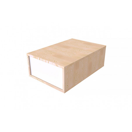 Cube de rangement bois 75x50 cm | ABC Meubles