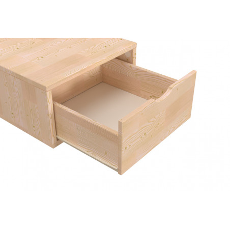 Cubo di legno 75x50 cm + cassetto | ABC Meubles