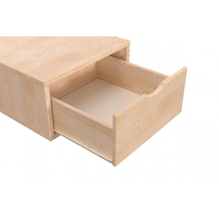 Cubo di legno 75x50 cm + cassetto | ABC Meubles