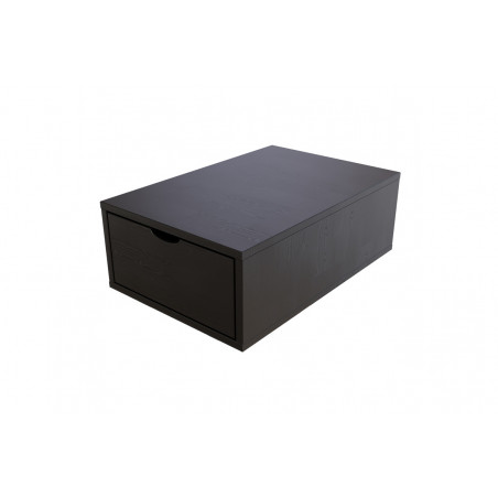 Wooden storage cube 75x50 cm + drawer | ABC Meubles