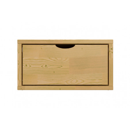 Wooden storage cube 75x50 cm + drawer | ABC Meubles