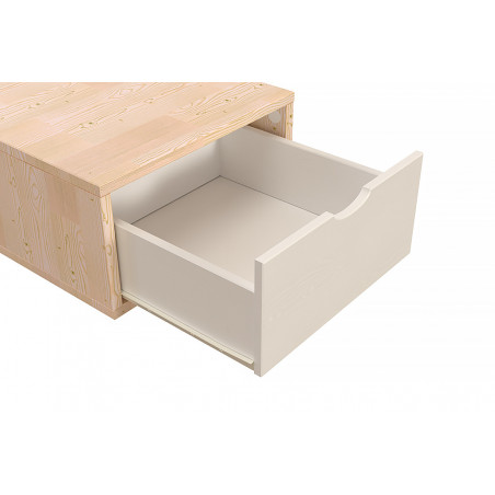 Cubo di legno 75x50 cm + cassetto | ABC Meubles