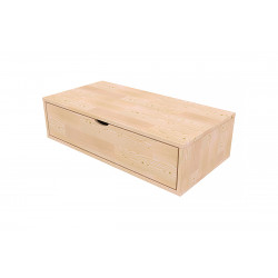 Cube de rangement bois 100x50 cm + tiroir