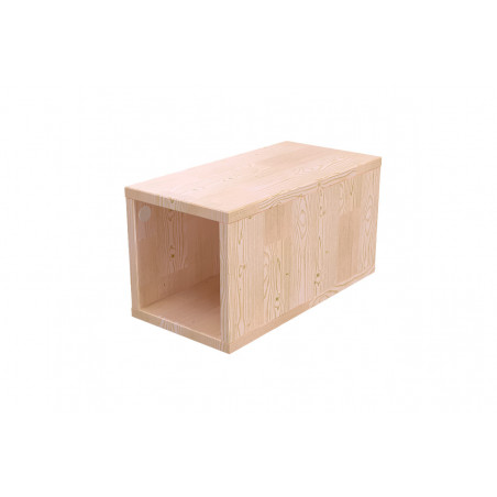 Cube de rangement bois 25x50 cm | ABC Meubles