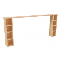 Opción de almacenamiento con nichos ajustables para el cabecero