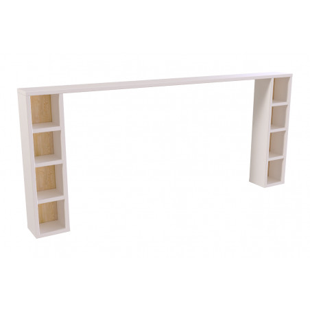 Testiera letto legno per letto 140/160 - verniciata bianca