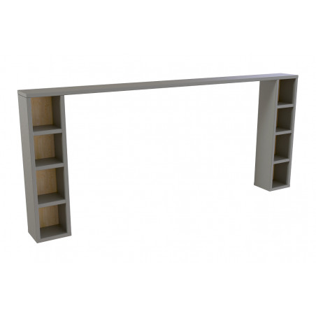 Testiera letto legno per letto 140/160 - verniciata grigio