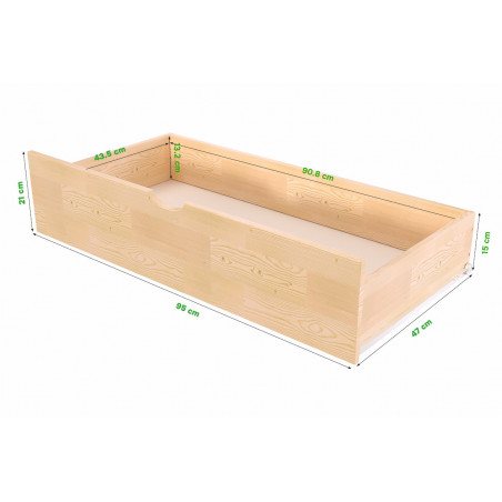 Cassetto in legno per cubo 100 | ABC Meubles