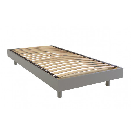 Sommier à lattes Kit France en bois massif - gris
