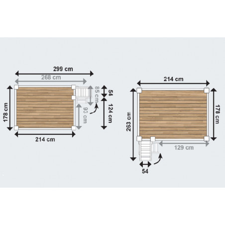 Lit Mezzanine adulte 160x200 bois Alpage | ABC Meubles