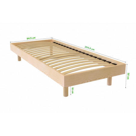 80x200 Kit Noé solid wood base