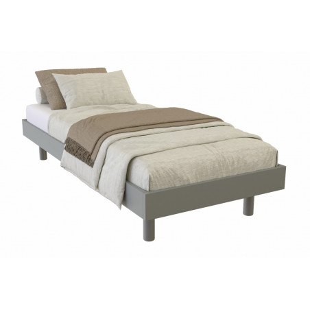 Lattenrost aus Holz 90x200 Kit Noé grauer Lack