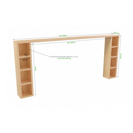 Testiera del letto in legno massello prodotta in Francia