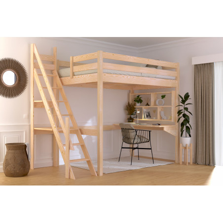 high bed mill staircase - untreated