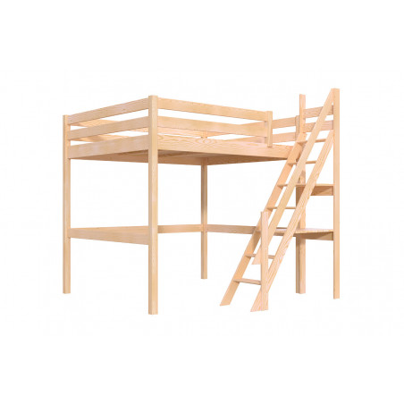 Double high bed millers staircase - Unvarnished