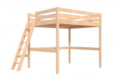 Hochbett aus holz...