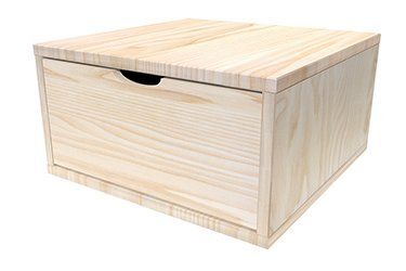 Wooden storage cube