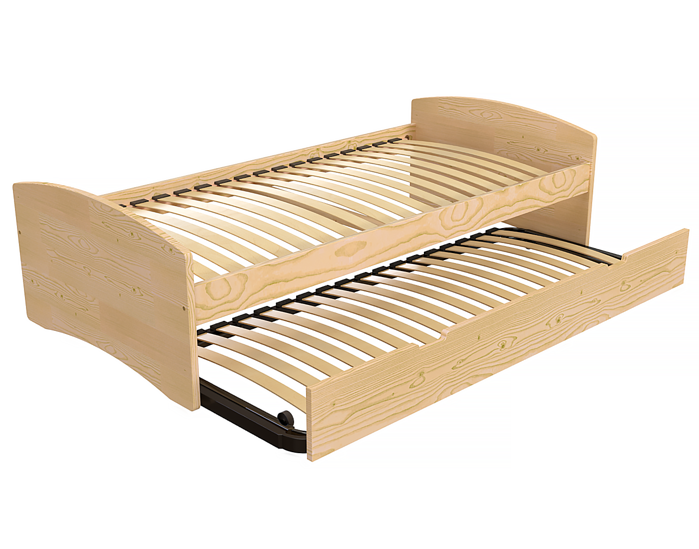 Wooden trundle bed